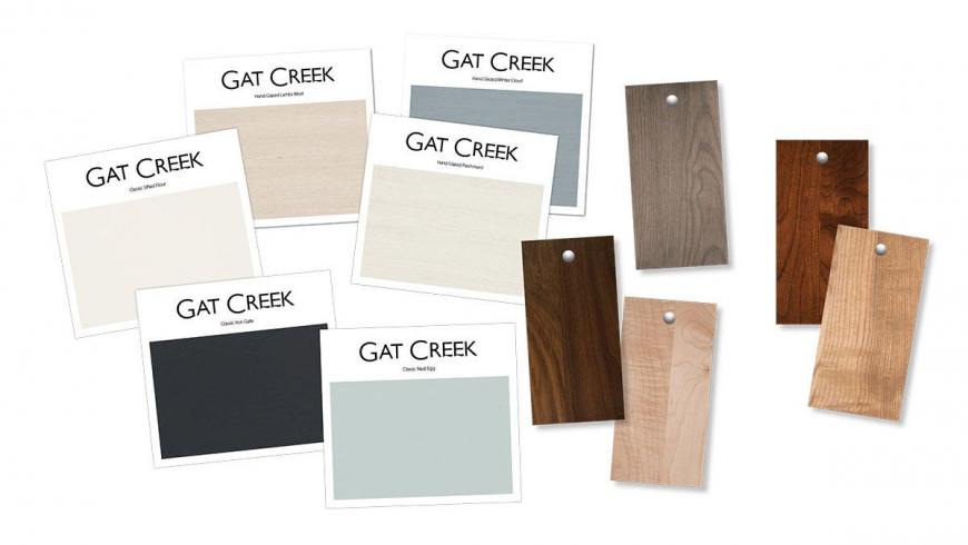 Furniture finish samples