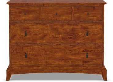 Mid-sized dresser featuring three spacious drawers and timeless styling
