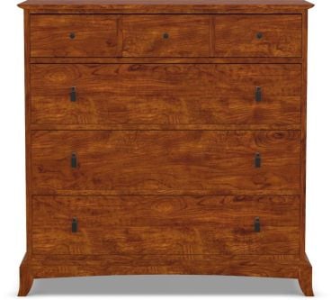 Tall chest of drawers with a mix of small and large storage compartments