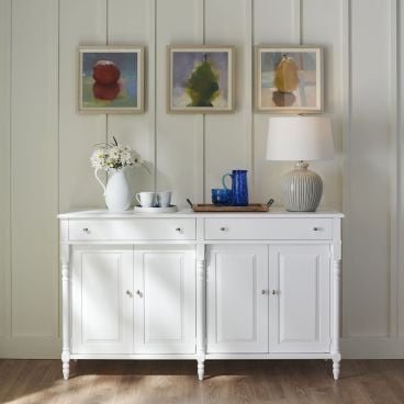 Solid Wood Coventry Chest Painted in White