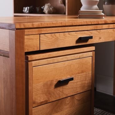 Wooden Under Desk File Cabinet