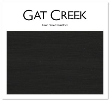 Hand-Glazed River Rock Finish Card