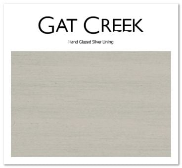 Hand-Glazed Silver Lining Finish Card