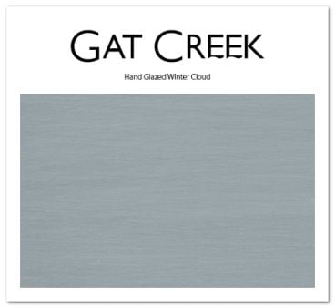 Hand-Glazed Winter Cloud Finish Card