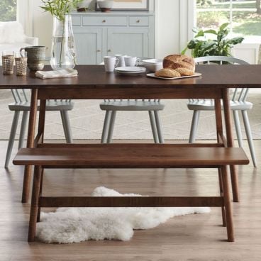 real Appalachian hardwood dining bench