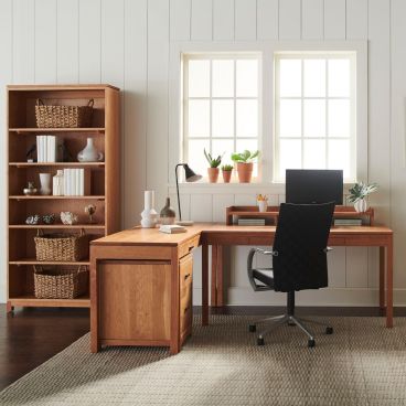solid wood Oxford Side Desk with Left Hand Drawer