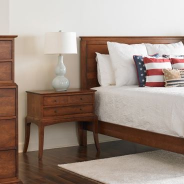 handmade solid wood nightstand