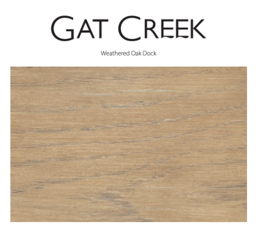 Weathered Oak Dock Finish Card