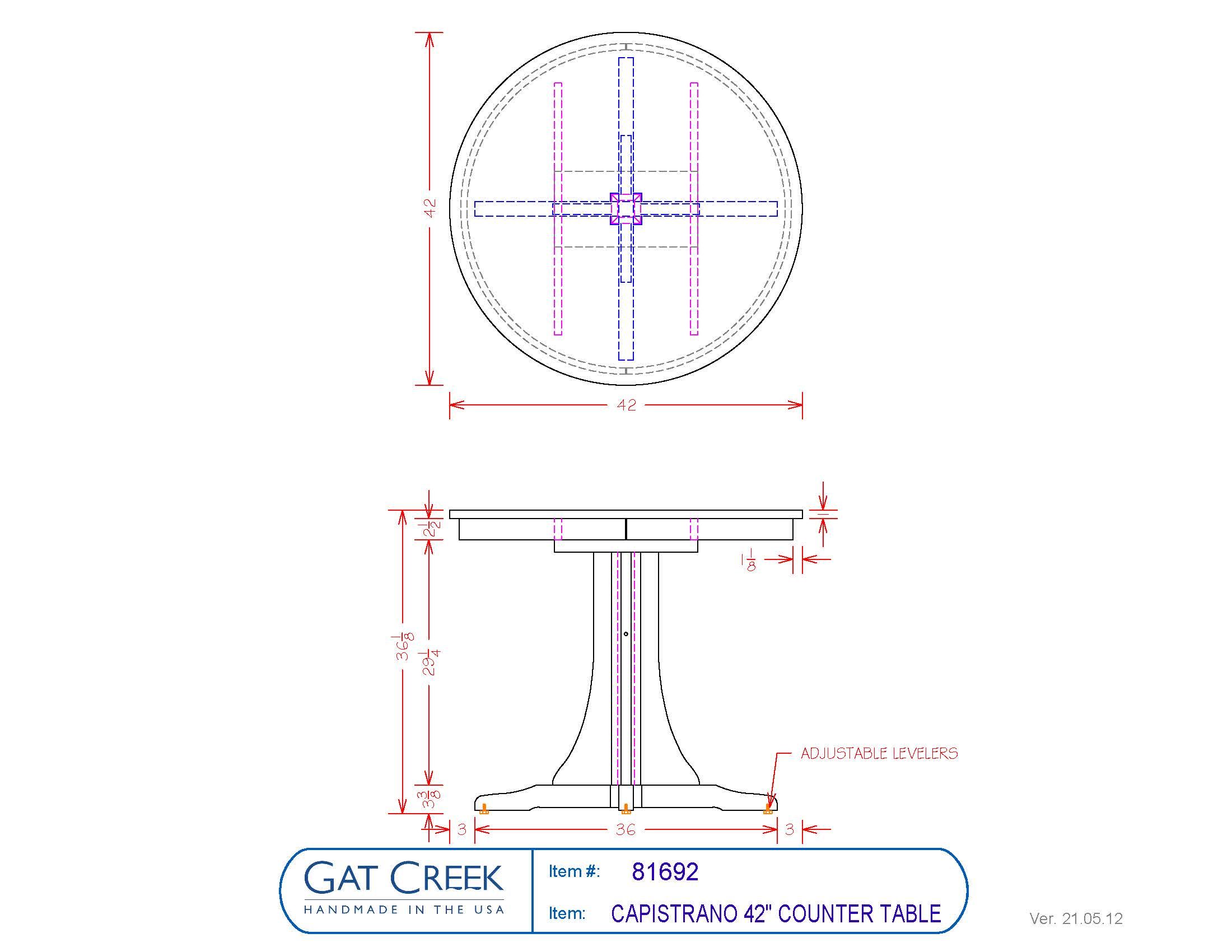 Capistrano Counter Height Table