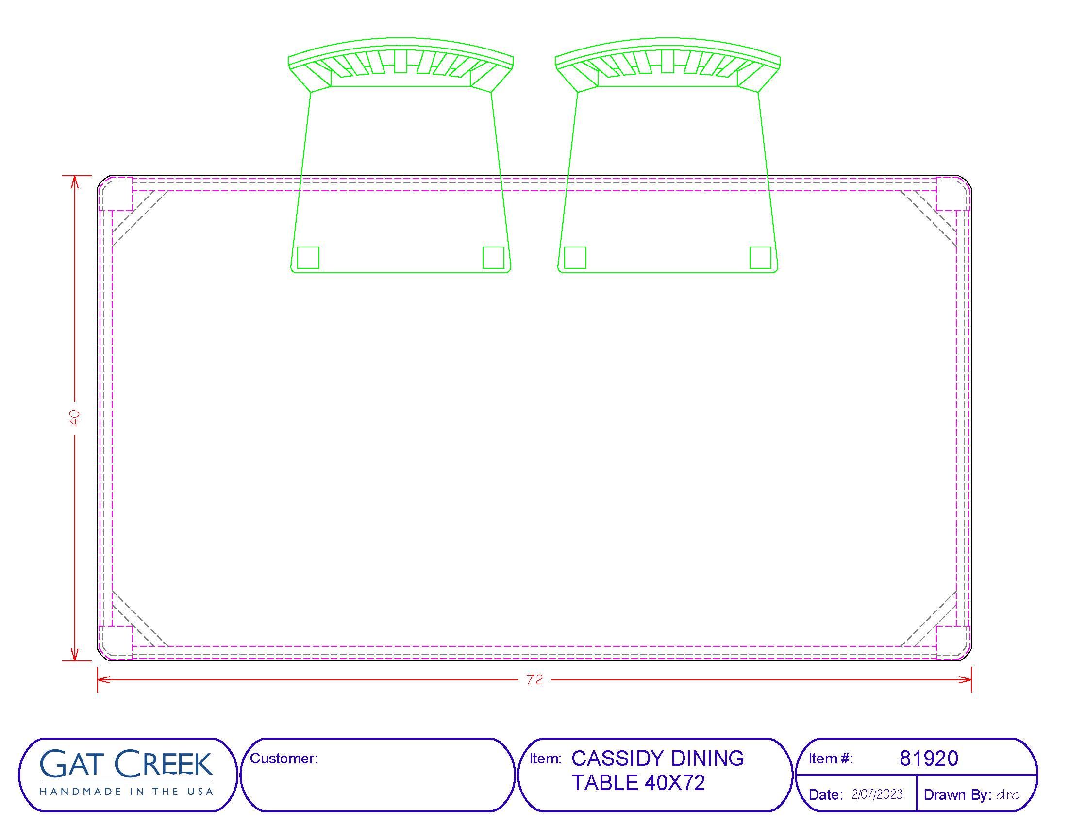 Cassidy Dining Table