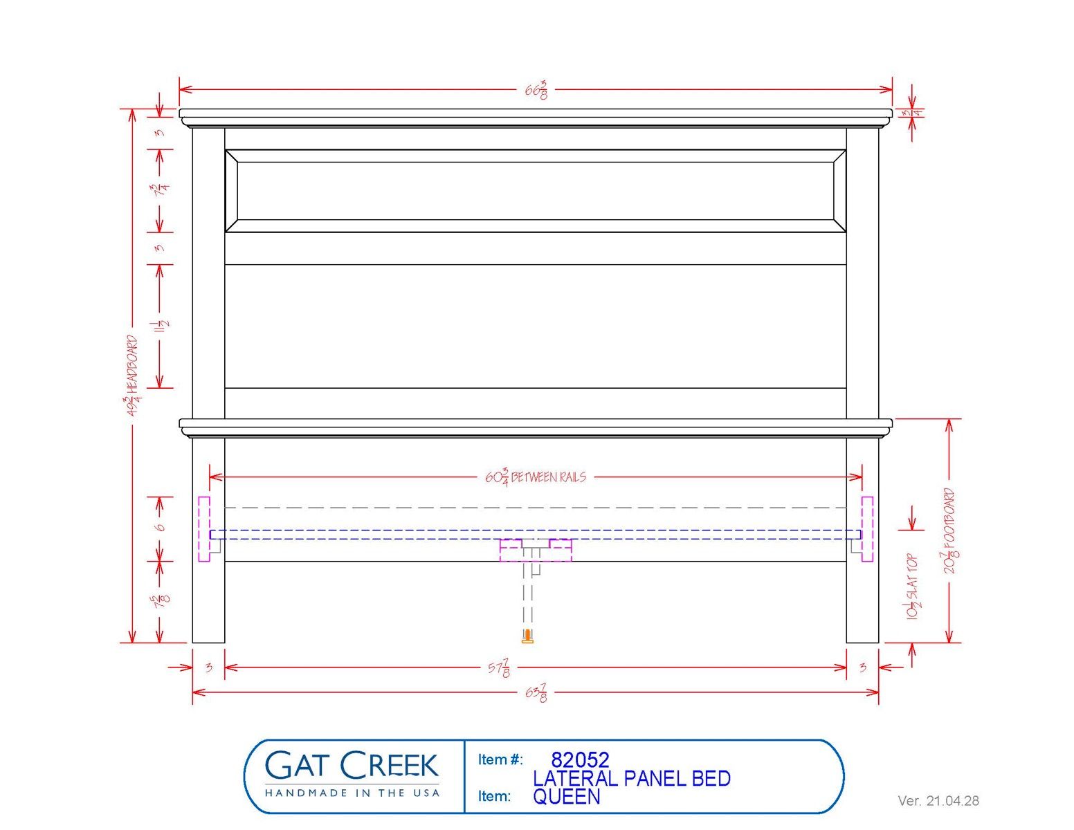 Lateral Panel Bed