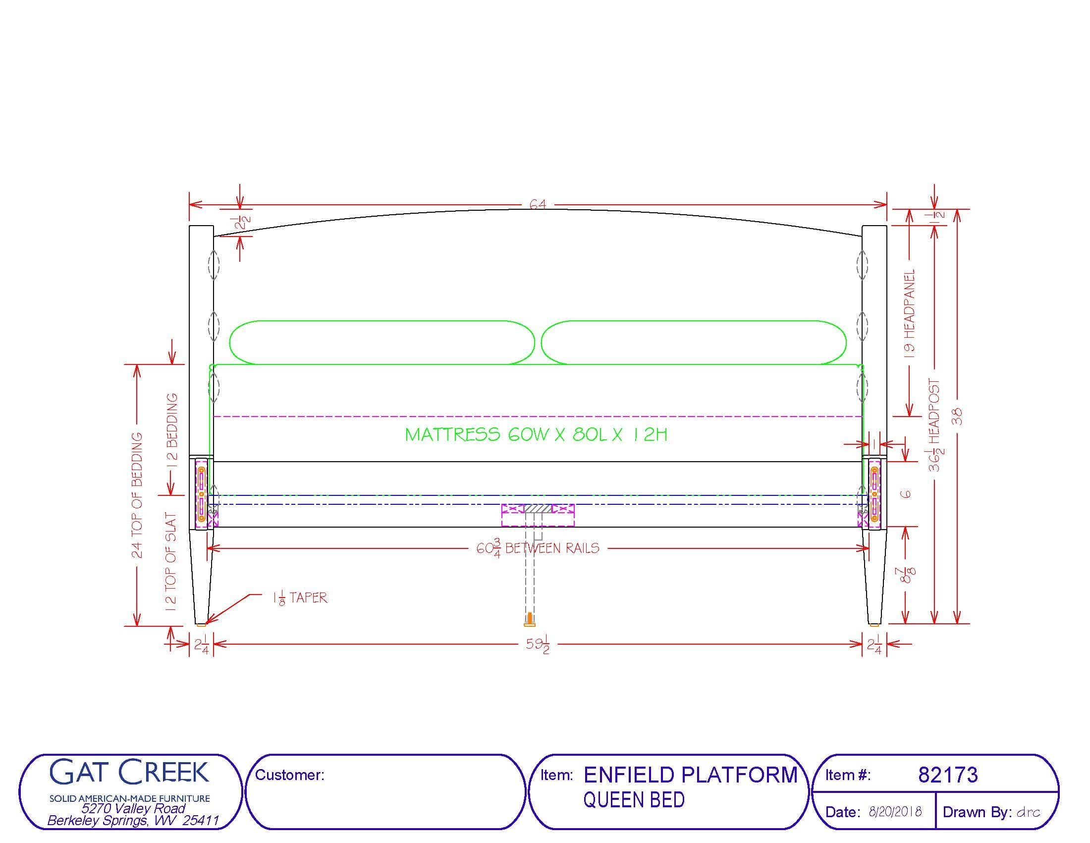 Enfield Platform Bed