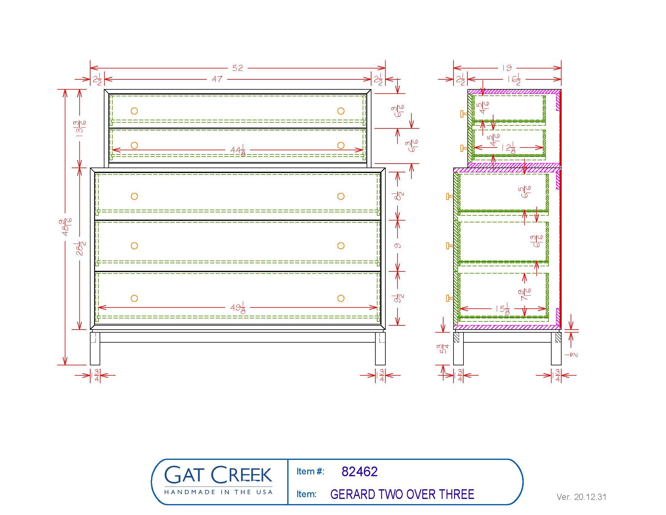 Gerard Two Over Three Dresser
