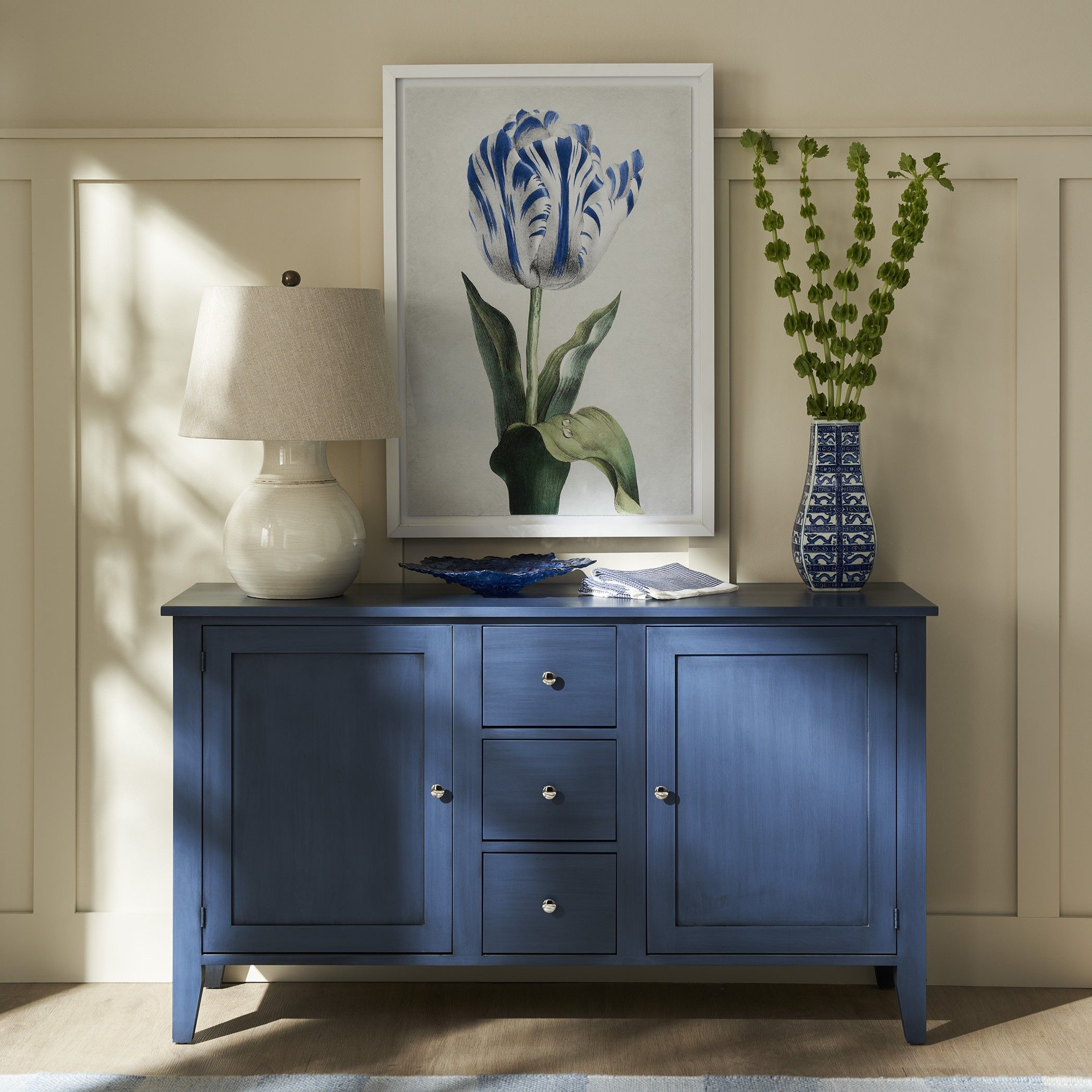 Navy blue buffet sale