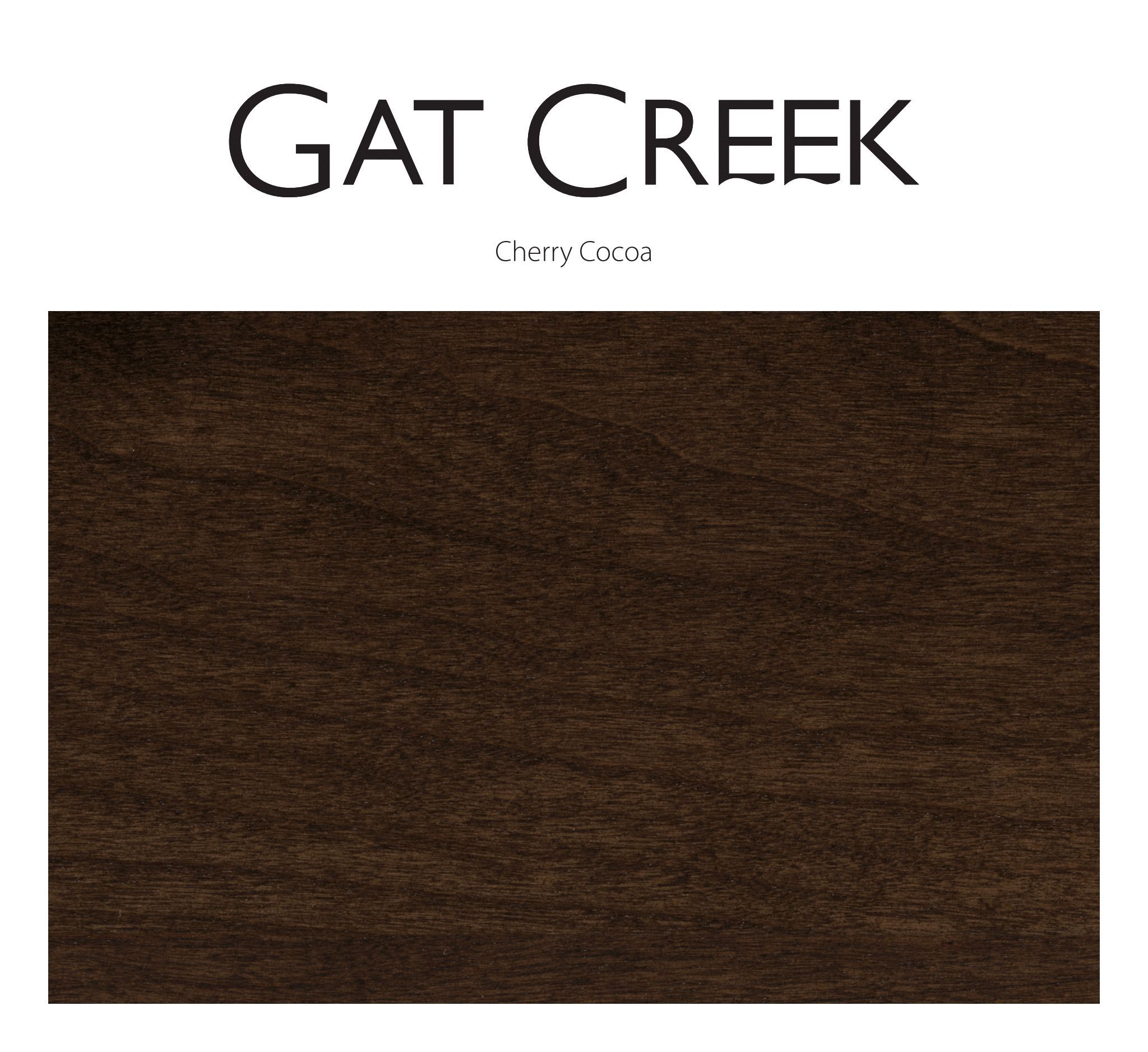 Cherry Cocoa Finish Card
