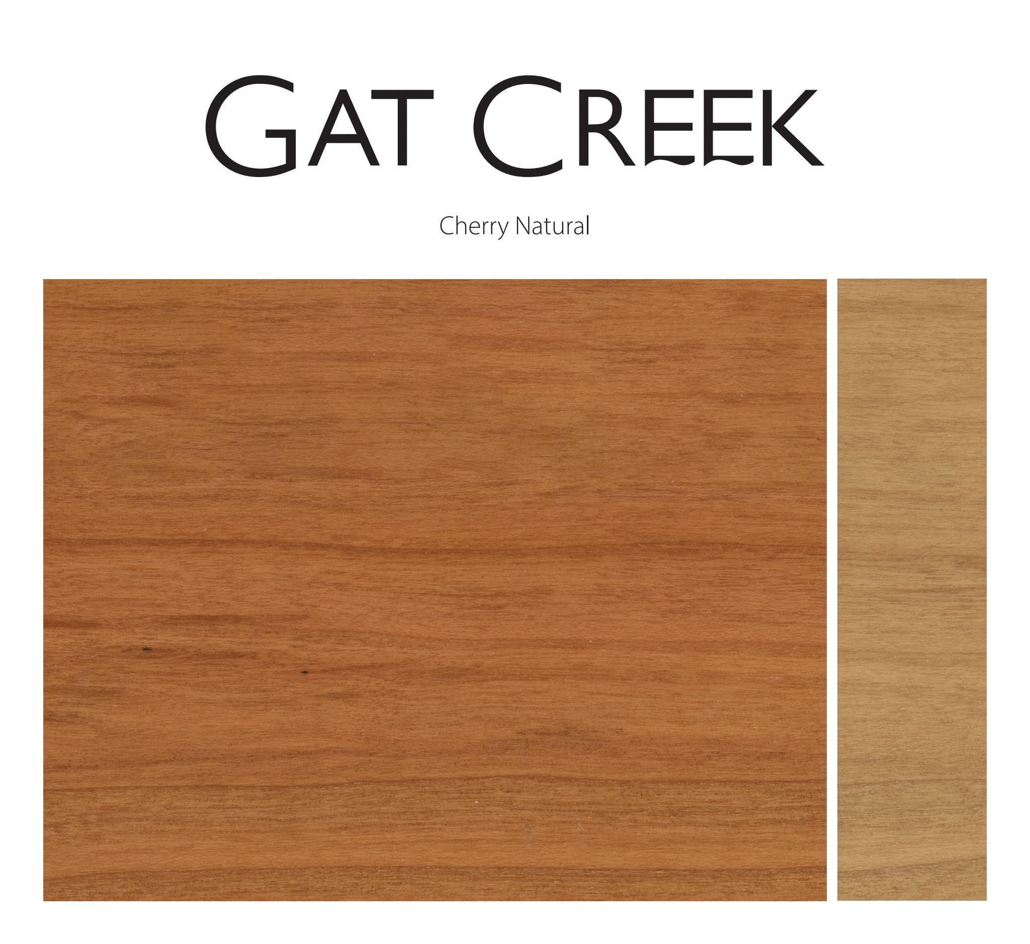 Cherry Natural Finish Card