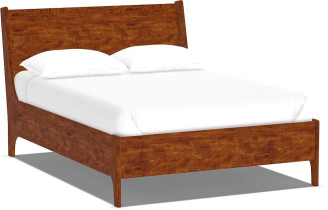 Sunbury Bed in solid cherry wood shown in stain color seasoned.