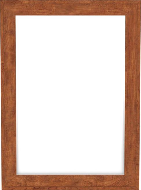 Vineyard Vertical Mirror in solid cherry wood with stain color Caramel.
