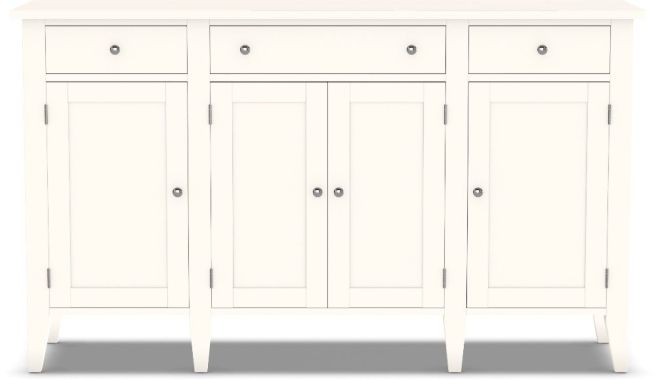 Berkeley Server made from appalachian hardwood and painted white