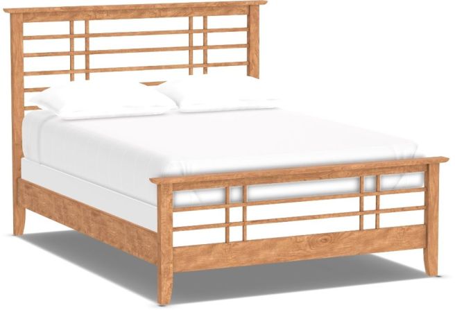 Evelyn Bed in solid cherry wood