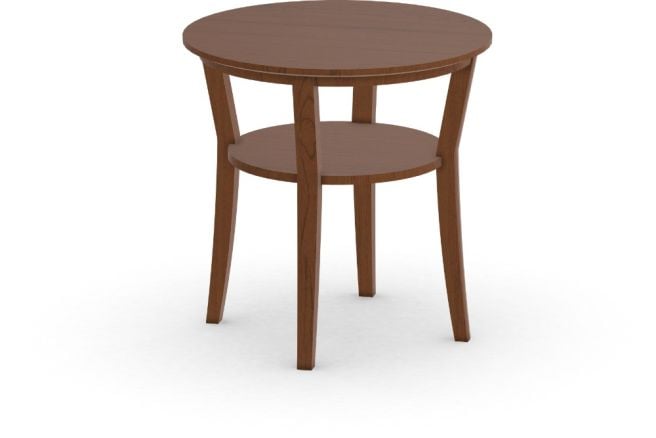 solid Appalachian wood Round side Table