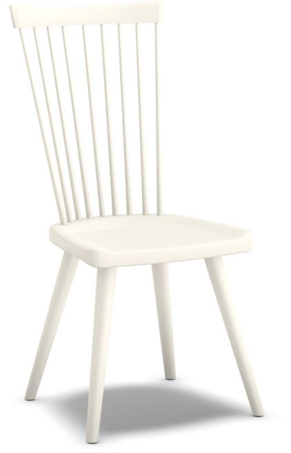 Jenna Chair is shown in pain color Snow Drift.