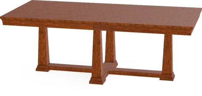cherry wood pedestal table