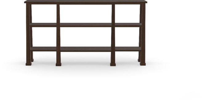Craftsman-style wood console table
