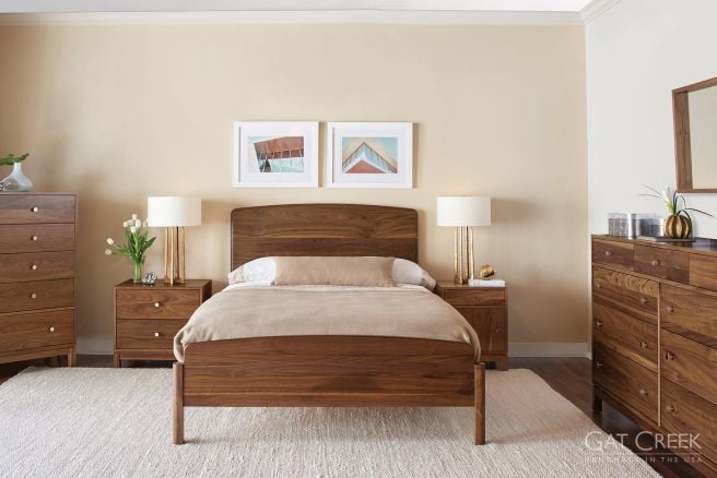 Appalachian Hardwood bed and solid wood bedroom furniture