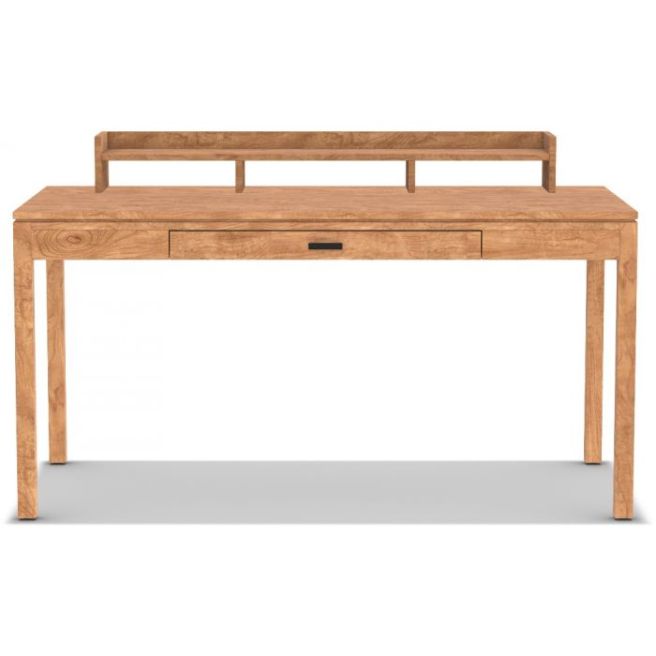 solid cherry wood desk with gallery