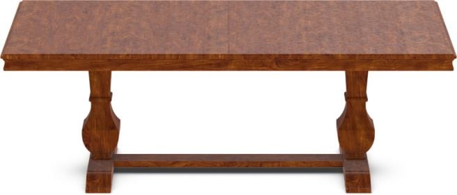 SOLID WOOD PALISADE PEDESTAL DINING TABLE