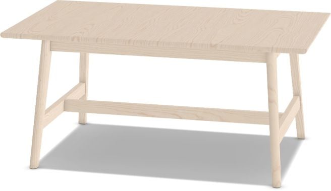 Minimalist rectangular dining table with clean lines and sturdy wooden legs, ideal for modern or Scandinavian-inspired interiors.