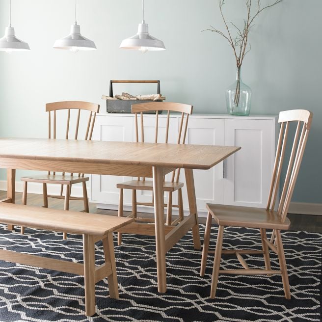 real Appalachian hardwood dining room